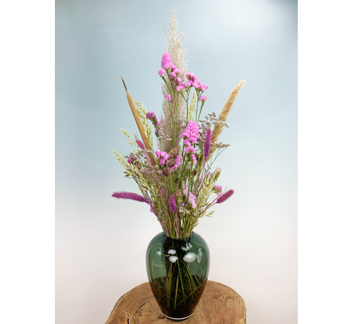 Droogbloemen boeket "Purple Love" | 75cm