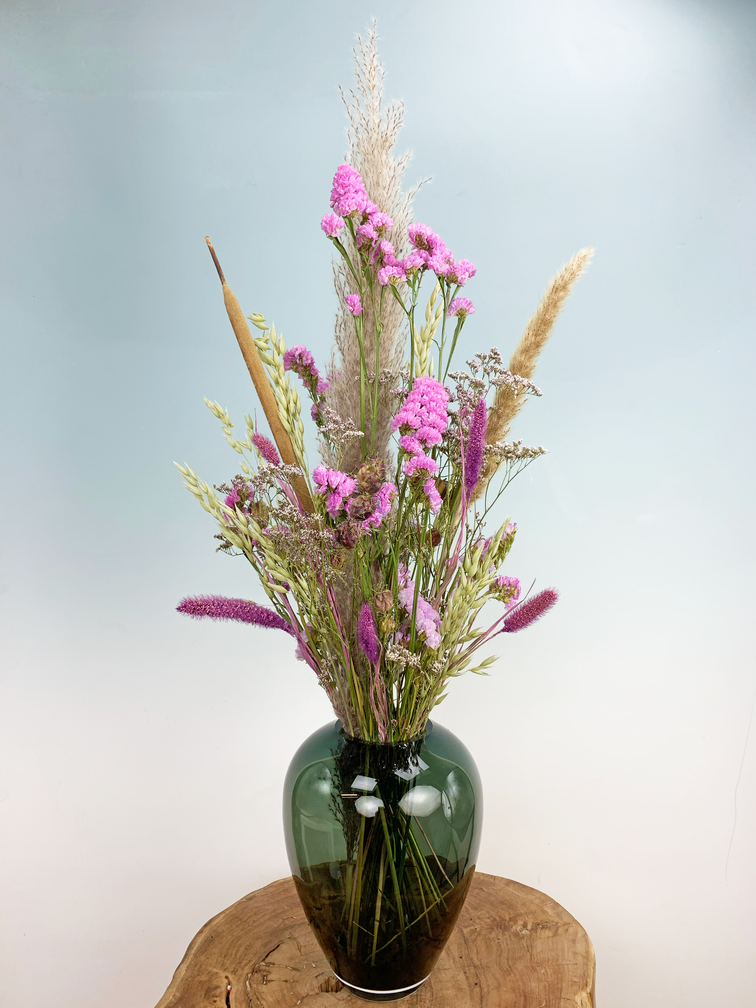 Droogbloemen boeket "Purple Love" | 75cm