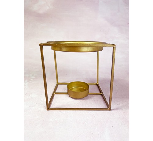 Amber brander square "gold" | 10X10cm