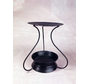 Amber brander round "black" | 14x14cm