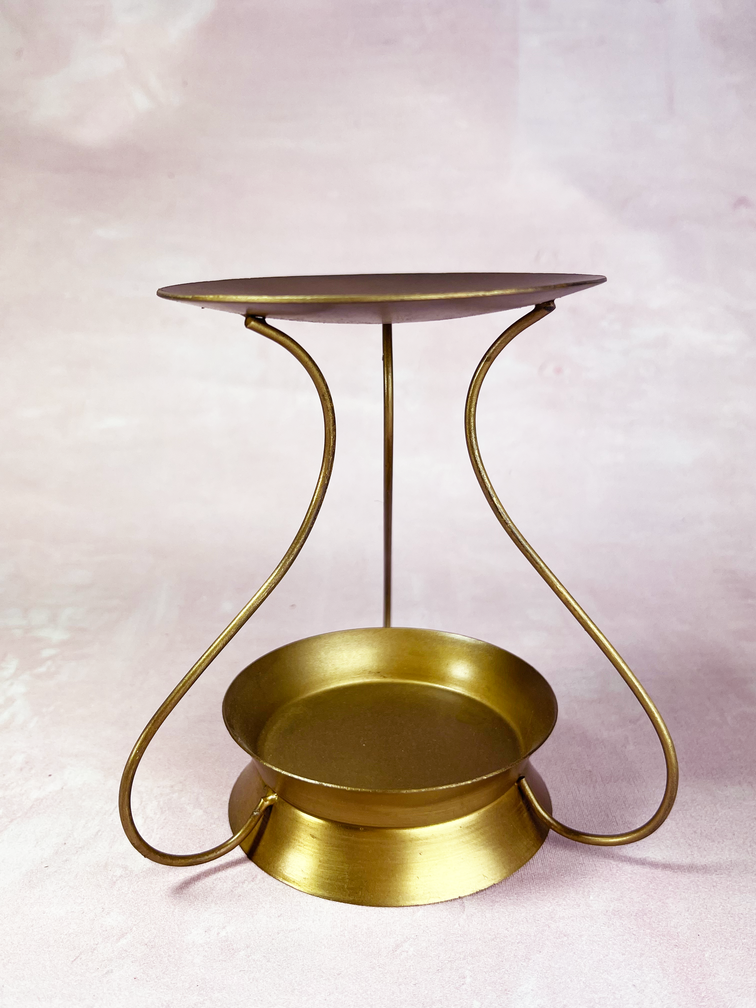 Amber brander round "gold" | 14x14 cm