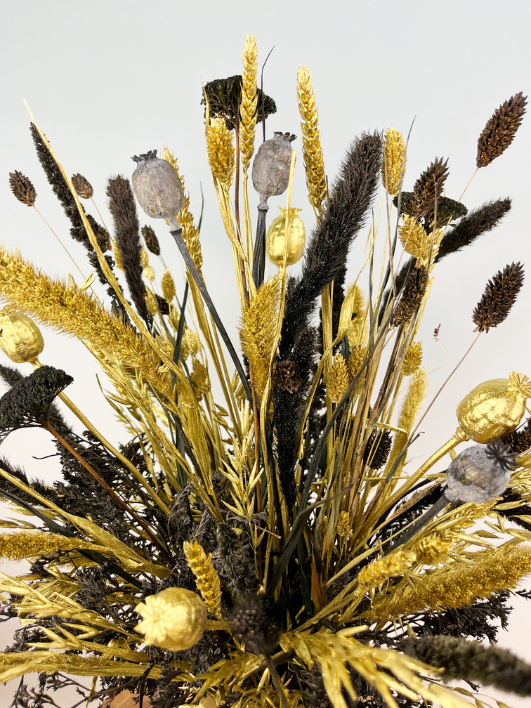 Uitverkocht - Droogbloemen boeket "Mysterious Glow" |  70cm