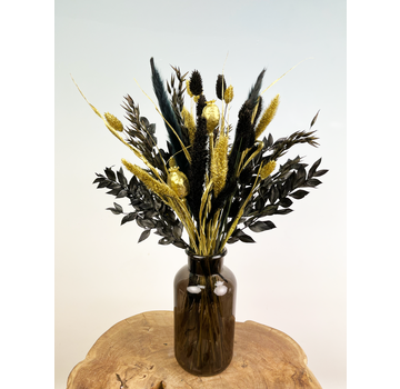 Droogbloemen boeket "Golden Ely" (Small) | 40cm