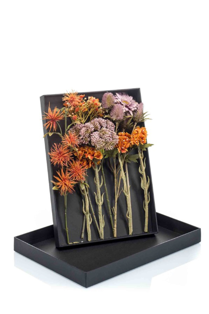 Zijden bloemen Giftbox "Pastel"