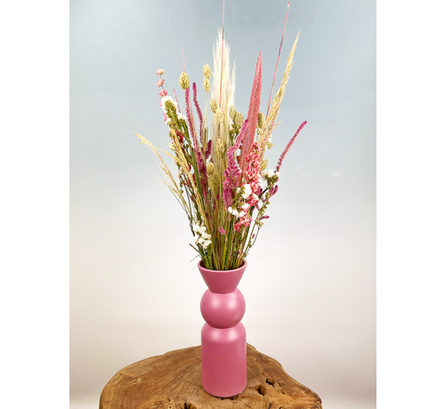 Droogboeket "Pink Flames" | 70cm