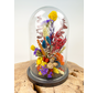 Middelgrote stolp met droogbloemen "Colourful Dream" | 17 x 25 cm