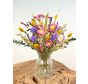 Droogbloemen boeket "The Happiness Bouquet" |  30cm - inclusief vaas