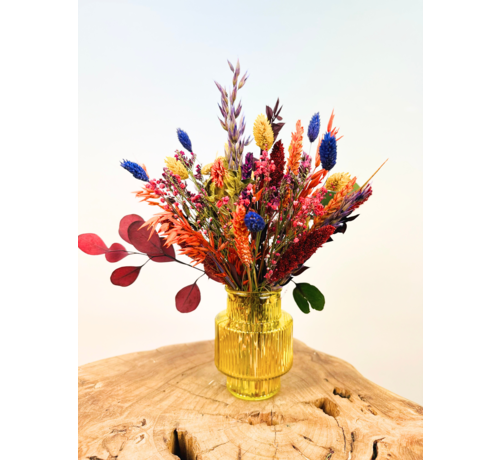 Droogbloemen boeket "Colour bomb" - Mini | 30cm