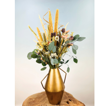 Droogbloemen boeket "Golden Iris" | 55cm