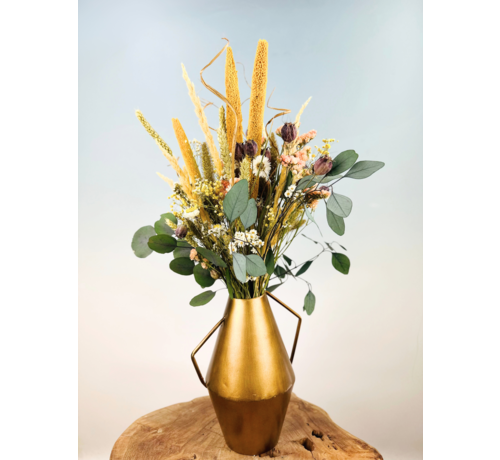 Droogbloemen boeket "Golden Iris" | 55cm