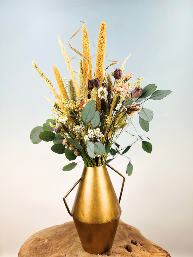 Droogbloemen boeket "Golden Iris" | 55cm