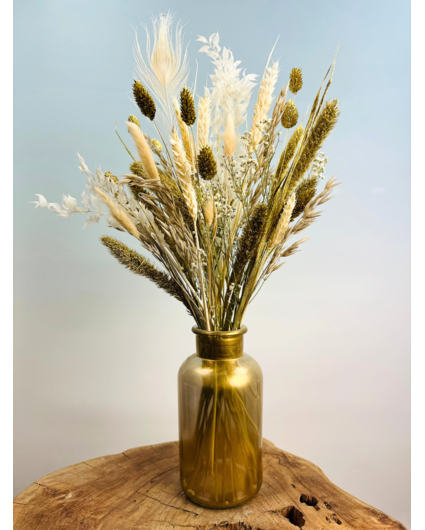 Droogbloemen boeket "Luxury Gold" (Small) | 45cm