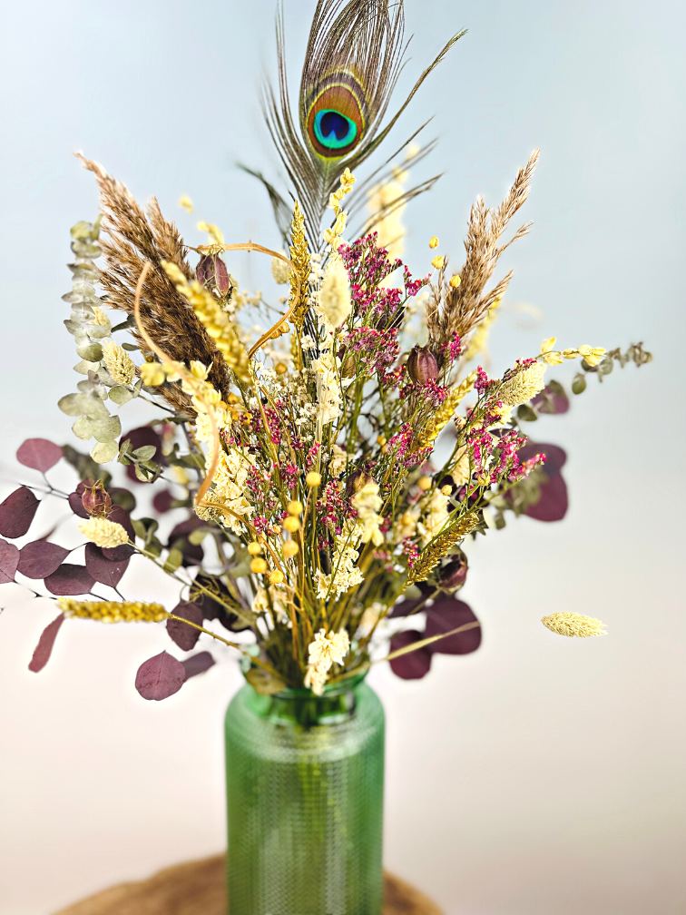 Uitverkocht - Droogbloemen boeket "Feathered Dream" | 65cm
