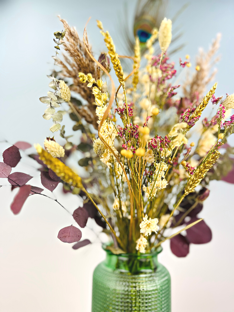 Uitverkocht - Droogbloemen boeket "Feathered Dream" | 65cm