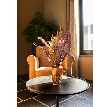 Droogboeket "Warm Heart" - incl. vaas | 50cm