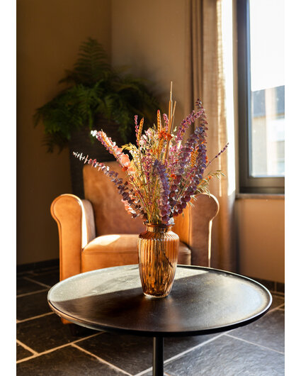 Droogboeket "Warm Heart" - incl. vaas | 50cm