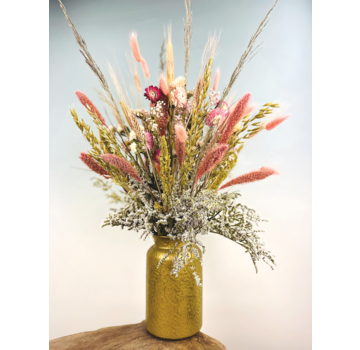 Droogbloemen boeket "Pink Garden" | 60cm