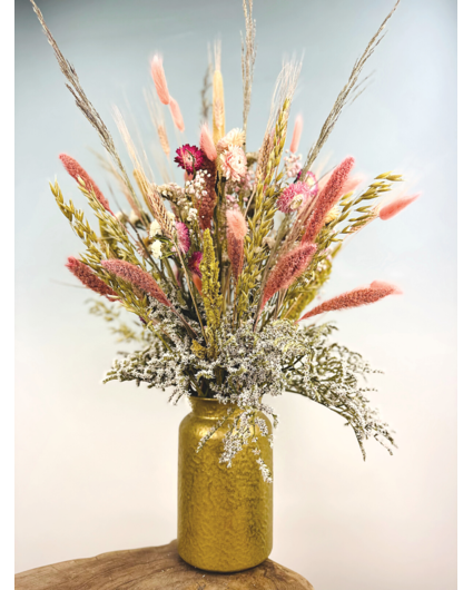 Droogboeket "Pink Garden" | 60cm