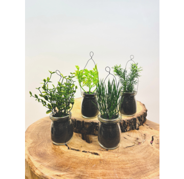 Kruidenpotjes | Kunstplantjes 4 stuks