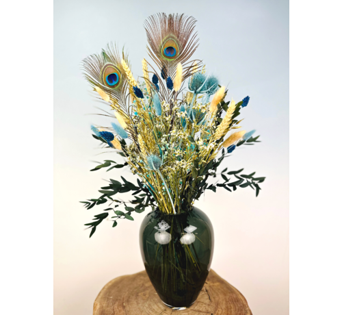 Droogbloemen boeket "Ice Queen" | 70cm