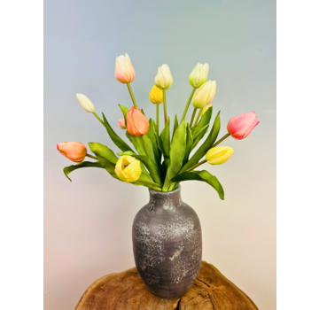 Kunstboeket "Nederlandse Pracht" - inclusief vaas