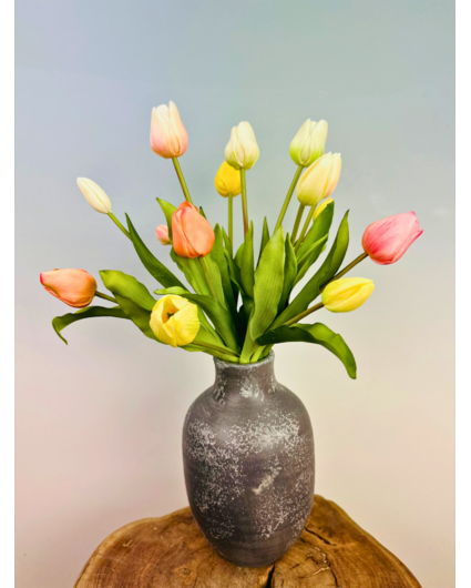 Kunstboeket "Nederlandse Pracht" - inclusief vaas