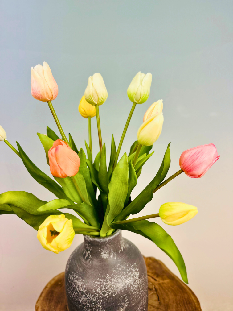 Kunstboeket "Nederlandse Pracht" - inclusief vaas