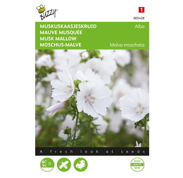 Buzzy® Buzzy® Malva, Muskuskaasjeskruid Alba wit