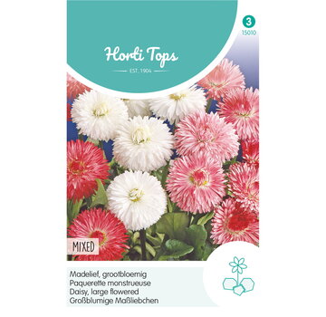 HT HT Bellis Perennis, Madelief Monstrosa dubbelbloemig gemengd