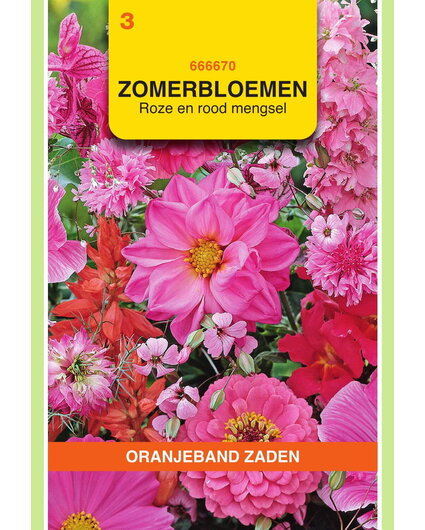 OBZ OBZ Zomerbloemen mengsel, roze/rood