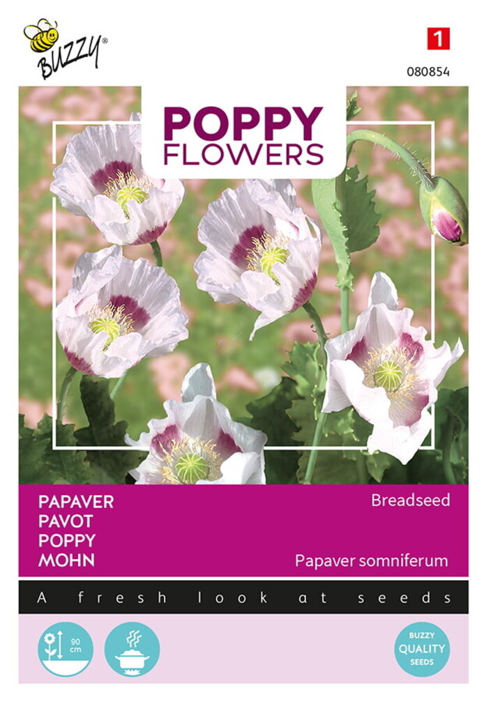 Buzzy® Poppy Flowers, Papaver Blauw maanzaad