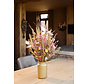 Droogbloemen boeket "Golden Pink" | 50cm