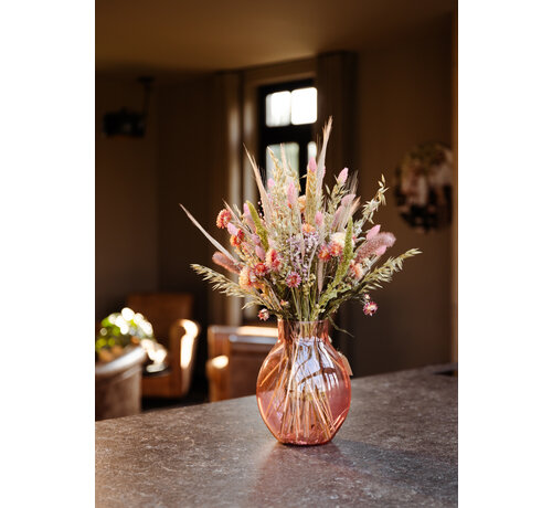 Droogbloemen boeket "Natural Pink" | 55cm