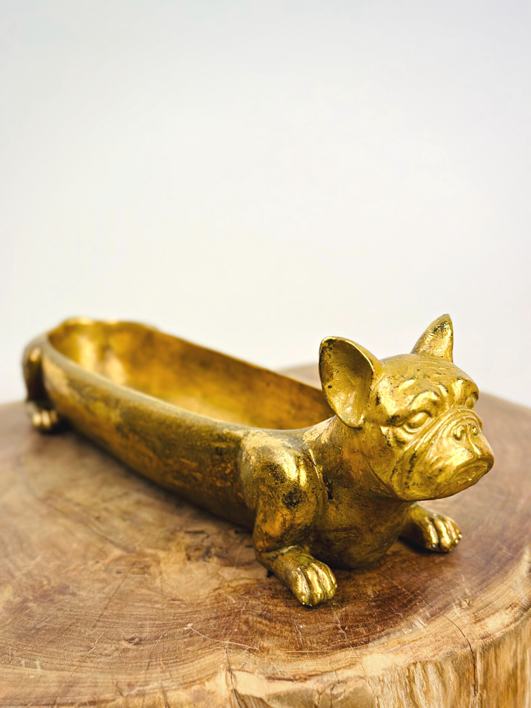 Gouden planter "Bulldog" | 37,5cm
