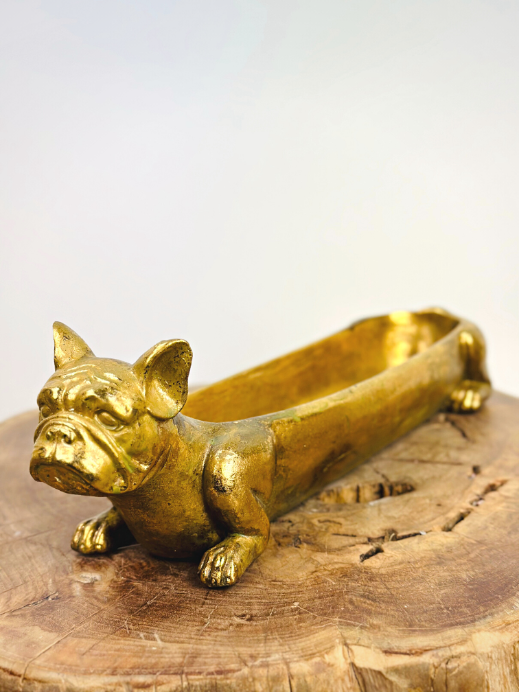 Gouden planter "Bulldog" | 37,5cm