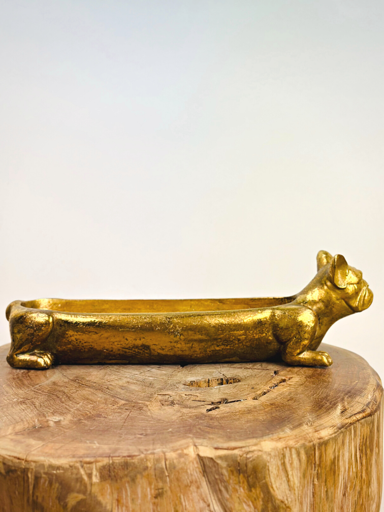 Gouden planter "Bulldog" | 37,5cm