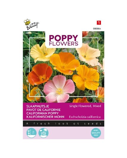 Buzzy® Buzzy® Poppy Flowers, Slaapmutsje