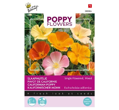 Buzzy® Buzzy® Poppy Flowers, Slaapmutsje