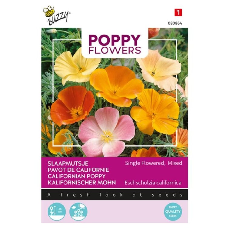 Buzzy® Poppy Flowers, Slaapmutsje
