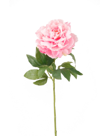 Zijden bloem "Peony" Spray Pink | 65cm