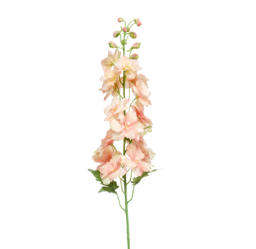 Zijden bloem "Delphinium" spray peach | 95 cm