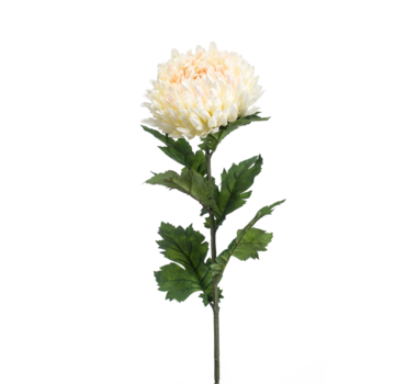 Zijden bloem "Mum" Spray cream/pink | 75 cm