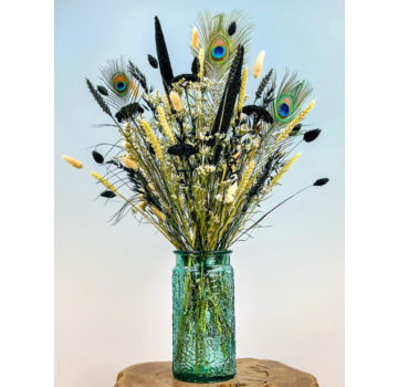 Droogboeket "Black Elegance" | 75 cm