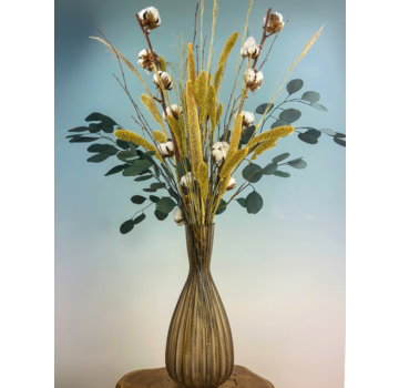 Droogboeket "Bombacio" - beige | 85cm