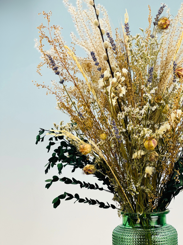 Droogbloemen boeket "Pure Valley" | 65cm