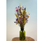 Droogbloemen boeket "Purple Fiction" | 55cm | incl. vaas