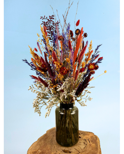 Droogbloemen boeket "Warm Sunset" (Large) | 65cm