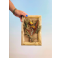 Frame met droogbloemen rood| 27,5x18x4 cm |