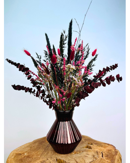 Droogboeket "Lady Bordeaux" | 45cm