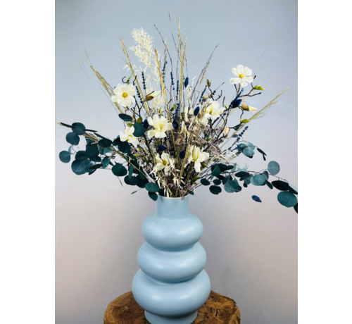 Droogbloemen boeket "Blue Bird" | 90cm